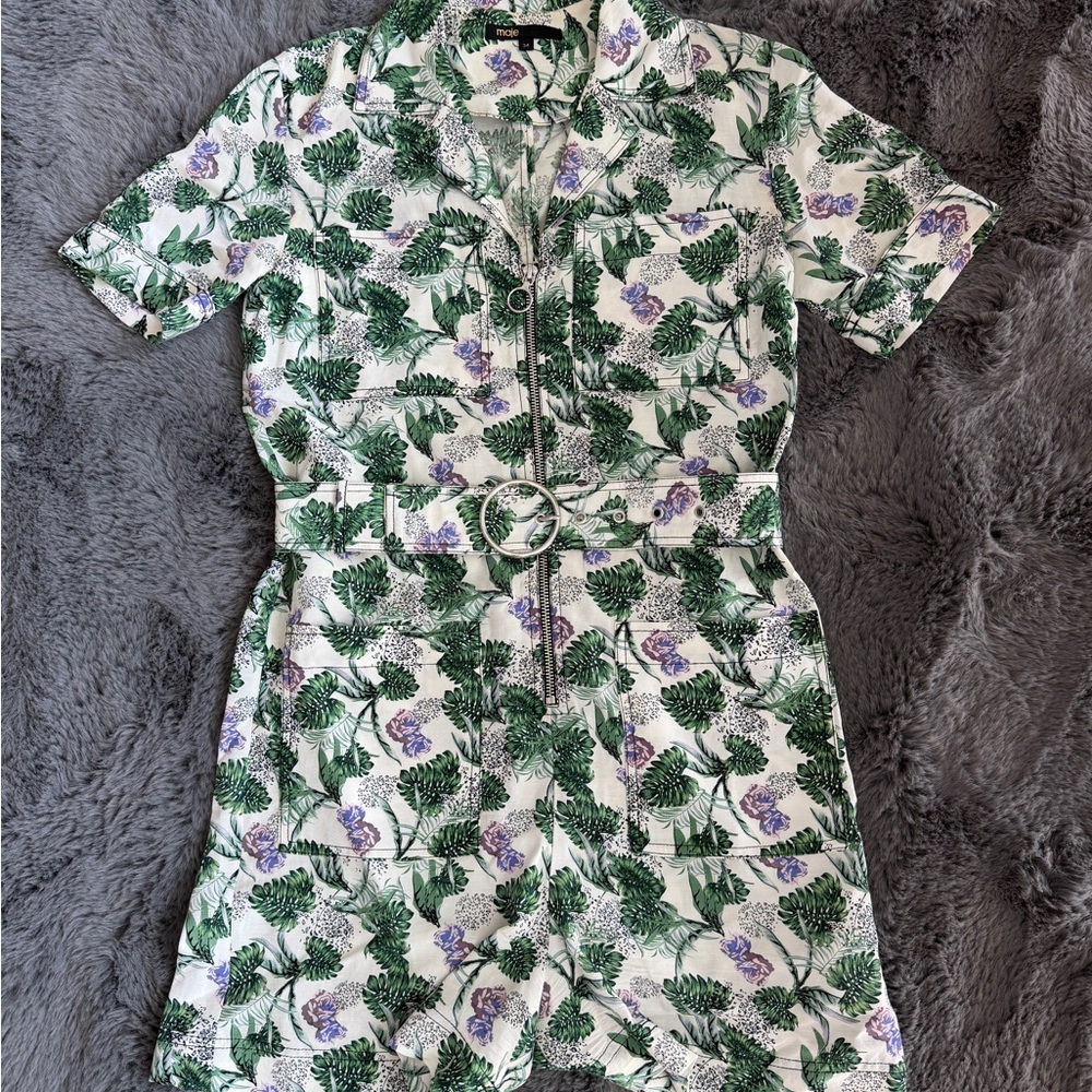 Maje Women Short jumpsuit in printed viscoselinen - Picture 2 of 7